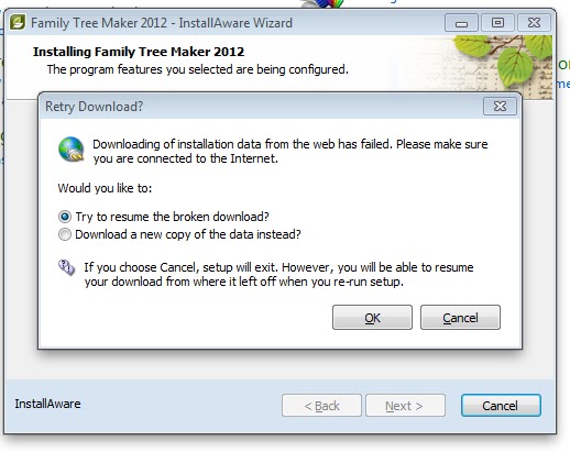 family tree maker for mac 2014 no internet connection or firewall